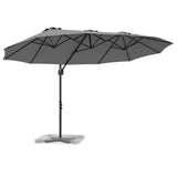 Umbrella Anthracite 372 x 198 x 243 cm Polyester and Aluminium 42003377