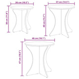 Coffee Table 3 pcs Natural 873568