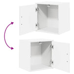 ZNTS Garage Wall Cabinets 2 pcs White Engineered Wood 860626