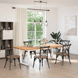 Dining Table Legs V-Shape 2 pcs White 80x cm Steel 4012649