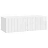 Wall-Mounted TV Cabinet High Gloss White 98 x 41 x 30 cm 898359