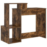 Desk with Drawer Smoked Oak 106 x 41 x 88.5 cm Engineered Wood 869470
