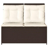 Garden Bench Brown Poly Rattan 3394468