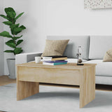 Coffee Table Sonoma Oak 80x50.5x41.5 cm Engineered Wood 809641