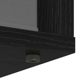 Sideboard with Drawer Black Oak 73.5 x 24 x 69.5 cm 8000477