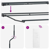 Electric Retractable Awning 3 x 2 m Polyester with PU coating 3421942