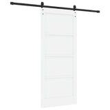 Sliding Door White 86 x 198.5 cm Solid Pine Wood 3333315