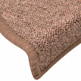 ZNTS Stair Mats 30 pcs Brown 56x17x3 cm 3365744