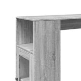 Bar Table with Racks Grey Sonoma 101x40x103.5 cm Engineered Wood 854369