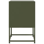 ZNTS Bedside Cabinet Olive Green 36x39x60.5 cm Steel 846454