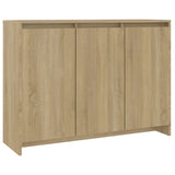 ZNTS Sideboard Sonoma Oak 102x33x75 cm Engineered Wood 809776