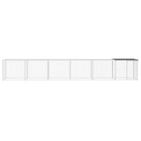 Chicken Cage with Roof Anthracite 603x98x90 cm Galvanised Steel 3189041