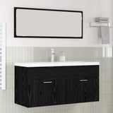 Bathroom Cabinet Black Oak 100 x 38.5 x 46 cm Engineered Wood 3416196