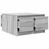 Coffee Table with Drawers Grey Sonoma 70.5x70x40 cm 3328413