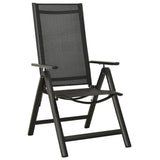 Garden Chair Set of 2 Black Aluminium, Textilene Standard 312188