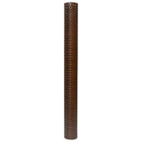 Balcony Screen Brown and Black 500x100 cm Poly Rattan 156258