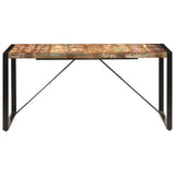 Dining Table 160x80x75 cm Solid Reclaimed Wood 247418