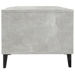 Coffee Table Concrete Grey 102x50x40 cm Engineered Wood 812703