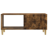 Coffee Table Smoked Oak 90 x 50 x 40 cm Engineered Wood 894730