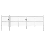 Mesh Garden Gate Silver 500x125 cm Galvanised Steel 154558