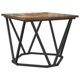 Coffee Table 3 pcs Smoked Oak Engineered Wood and Steel 868281