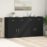 Sideboards 2 pcs Black 79x38x80 cm Engineered Wood 3276617