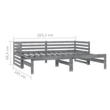 Pull-out Day Bed without Mattress Grey 2xcm 806967