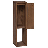 Bathroom Side Cabinet Natural 25 x 25 x 100 cm Solid Teak Wood 42026909