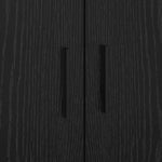 Storage Bed Frame Black oak 80 x 200 cm Engineered wood 3335198