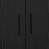 Storage Bed Frame Black oak 90 x 190 cm Engineered wood 3335206