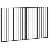 Dog Gate 2 pcs Black 80 x 100 cm Galvanised Steel 892001