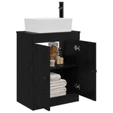 Bathroom Vanity with Sink Black 54 x 35 x 83 cm Engineered Wood 890131