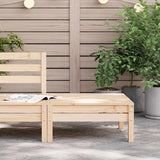 Garden Footstool Natural Wood Solid Pine Wood Standard Modular 838012