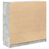 Sideboard with Drawers Concrete Grey 100.5x35x98.5 cm Engineered Wood 3328456