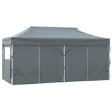 Professional Folding Party Tent with 4 Sidewalls 3x6 m Steel Anthracite 48867