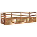 Outdoor Sofa Set 3 pcs Natural Solid Acacia Wood 3372919