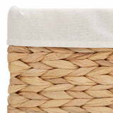 Storage Baskets 3 pcs Natural 40 x 30 x 18 cm Water hyacinth 42020143