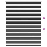 Zebra Blind 140 x 175 cm Black 240224