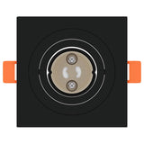 Spotlights with Spotlights 12 pcs Black 9 x 9 x cm Aluminium 4108153