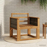 Outdoor Middle Sofa Solid Acacia Wood Natural 3438823