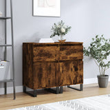 Sideboards 2 pcs Smoked Oak 40x35x70 cm Engineered Wood 831175