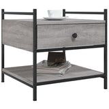 Coffee Table Grey Sonoma 50x50x50 cm Engineered Wood 833968