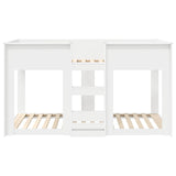 Bunk Bed for Kids White 90 x 190 cm Engineered Wood 3410395
