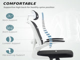 Executive Office Chair, Ergonomic Mesh High Back Desk Chair with Flip-up Armrest, Rotatable T3398P342436