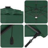 Umbrella Green 351 x 250 x 253 cm Polyester and Aluminium 42003360