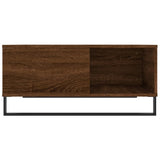 Coffee Table Brown Oak 80x80x36.5 cm Engineered Wood 830795