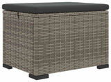 Garden Footstool with Cushion 40 x 30 x 40 cm 42026870