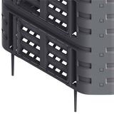 Garden Composter Black 93.3x93.3x146 cm 1000 L 146278