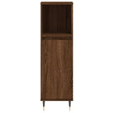 ZNTS 3 Piece Bathroom Cabinet Set Brown Oak Engineered Wood 3187788
