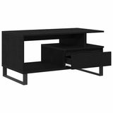 Coffee Table Black Oak 90 x 49 x 45 cm Engineered Wood 862969
